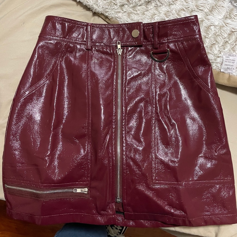 Latex/leather skirt!